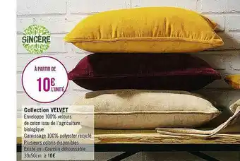Casino Supermarchés Collection Velvet Sincère offre