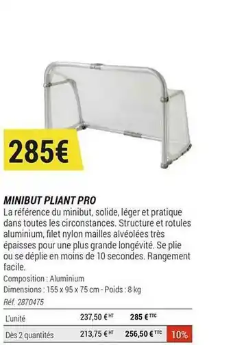 Decathlon Mini But Pliant Pro offre