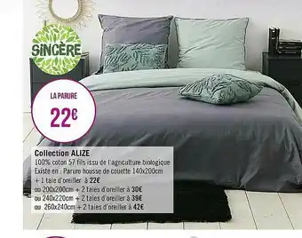 Casino Supermarchés Collection Alizé Sincère offre