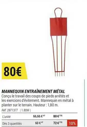 Mannequin Entraînement Métal