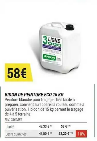Bidon De Peinture éco 15 Kg