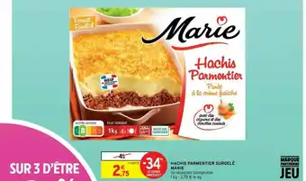 Intermarché Contact Hachis Parmentier Surgelé Marie offre