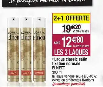 Migros Laque Classic Satin Fixation Normale Elnett offre
