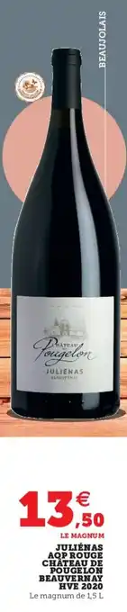 Super U Juliénas aop rouge château de offre