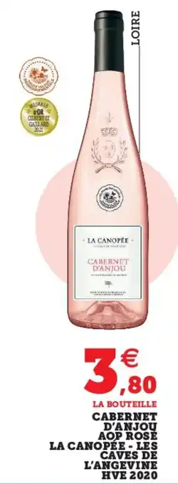 Super U Cabernet d'anjou aop rose offre