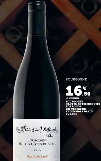 Super U Bourgogne hautes-côtes de nuits offre