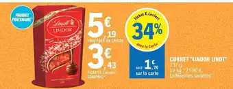 E.Leclerc Cornet "lindor lindt" offre