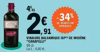 E.Leclerc Vinaigre balsamique IGP offre