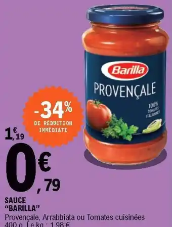 E.Leclerc Sauce "barilla" offre