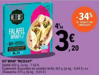E.Leclerc Kit wrap "mezeast" offre