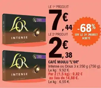 E.Leclerc Café moulu "l'or" offre