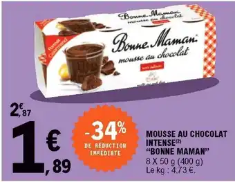 E.Leclerc Mousse au Chocolat Intense offre