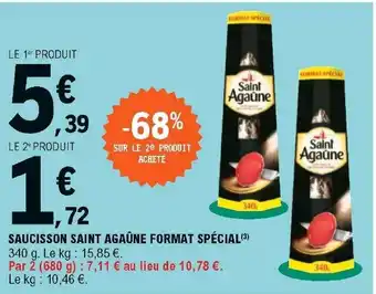 E.Leclerc Saucisson Saint Agaûne Format spécial offre