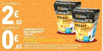 E.Leclerc Cremiobox poulet avec emmental offre