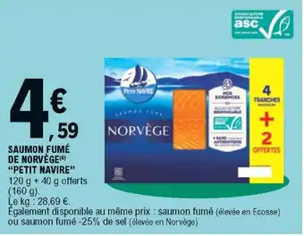 E.Leclerc Saumon fumé de Norvège offre
