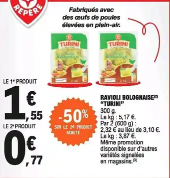 E.Leclerc Ravioli Bolognaise offre