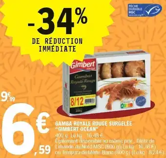 E.Leclerc Gamba Royale Rouge Surgelée offre