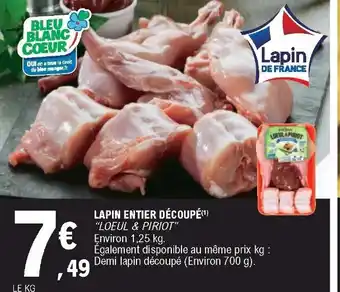 E.Leclerc Lapin entier découpé offre