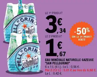 E.Leclerc Eau minérale naturelle gazeuse offre
