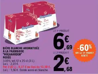 E.Leclerc Bière blanche aromatisée à la framboise offre