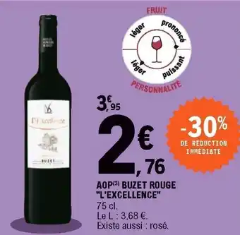 E.Leclerc AOP buzet rouge offre