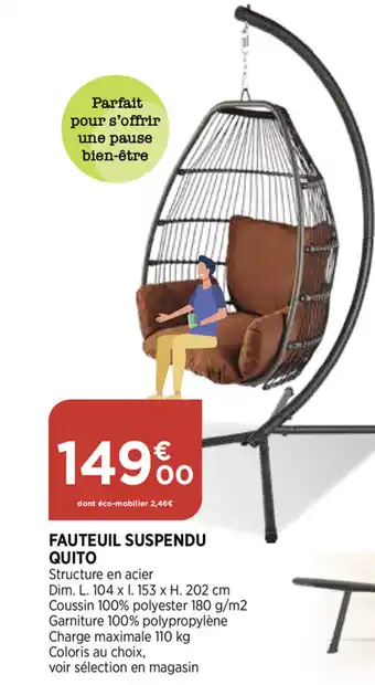 Bi1 Fauteuil Suspendu Quito offre