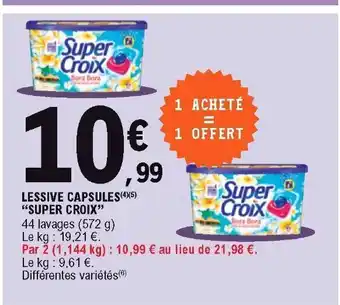 E.Leclerc Lessive Capsules Super Croix offre