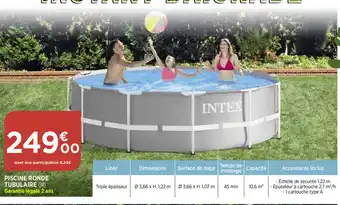 Bi1 Piscine Ronde tubulaire offre