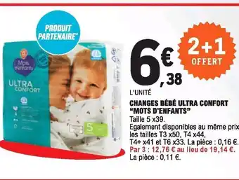 E.Leclerc Changes Bébé Ultra Confort offre