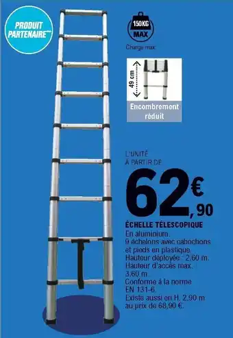 E.Leclerc Échelle Télescopique offre