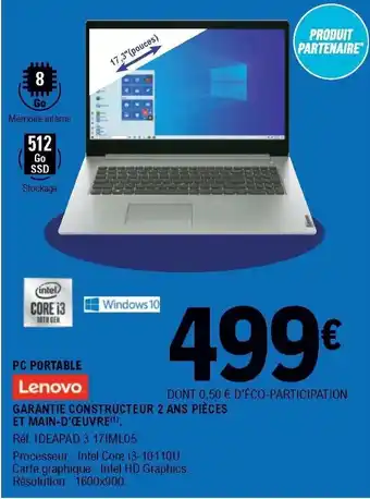 E.Leclerc PC Portable offre