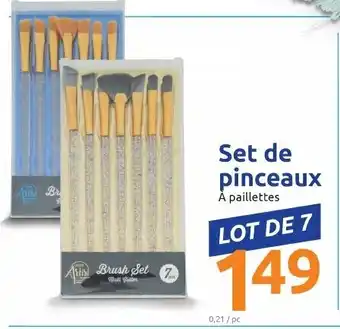 Action Set De Pinceaux offre