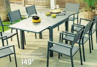 Gifi Table Extensible oslow 4/8 couvert offre