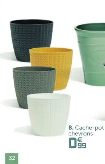 Gifi Cache-Pot Chevrons offre