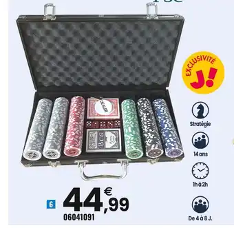 Nom d'un pion mallette de poker 300 jetons