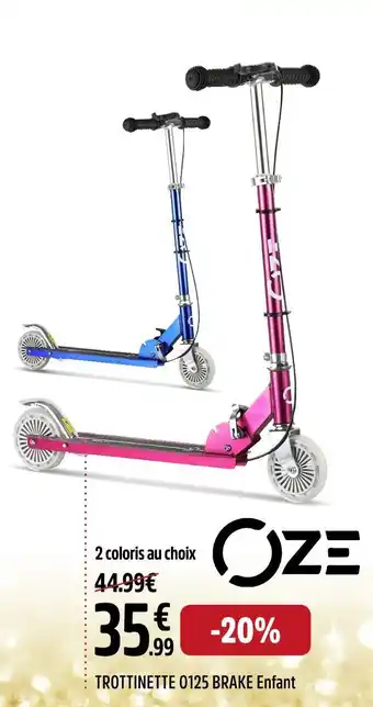 Oze trottinette o125 brake enfant