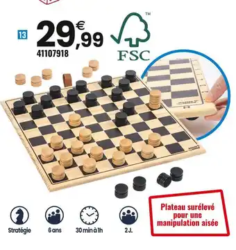 JouéClub Master senior jeu de dames offre