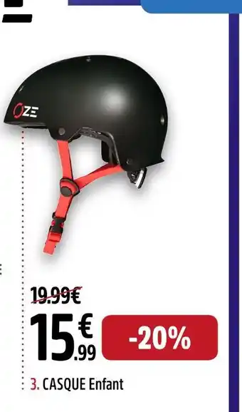 Intersport Oze casque enfant offre