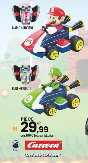 JouéClub Carrera / mario kart mario kart mini 2,4 ghz offre