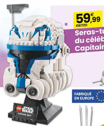 JouéClub Lego 75349 le casque du capitaine rex offre