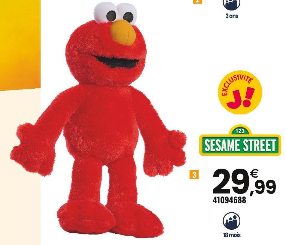 Peluche store elmo carrefour