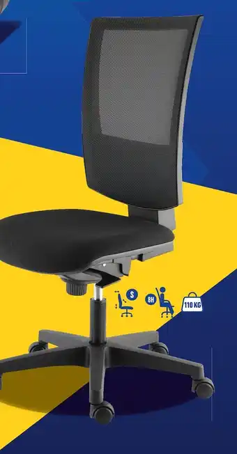 Bureau Vallée Fauteuil kilima noir offre
