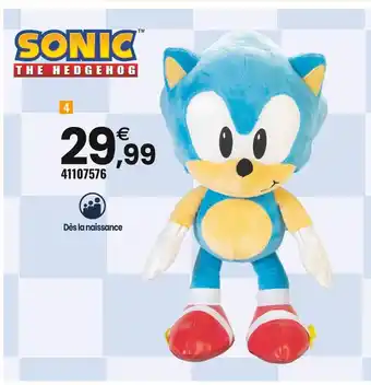 JouéClub Jakks pacific peluche sonic 50 cm offre