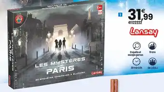 Lansay les mystères de paris