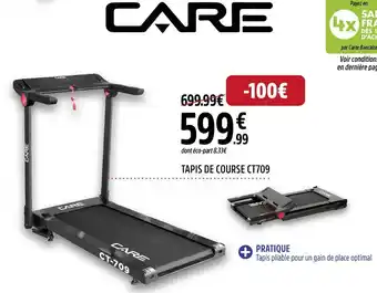 Intersport Care tapis de course ct709 offre