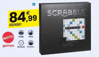JouéClub Mattel games scrabble deluxe offre