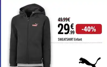 Intersport Puma sweatshirt enfant offre