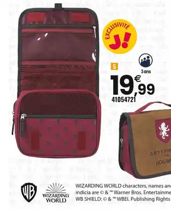 JouéClub Trousse de toilette gryffindor offre