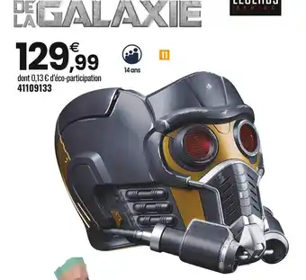 JouéClub Marvel casque star lord offre