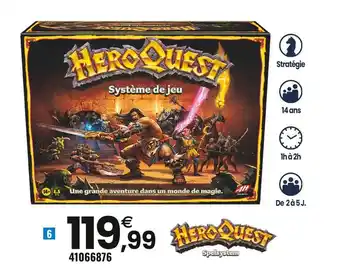 JouéClub Hasbro gaming heroquest offre